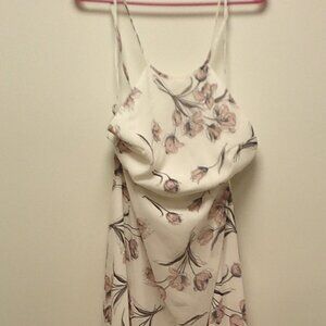 Floral Floor length open back Lulus